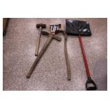 Sledge Hammer - 2 Pick Axe - Snow Shovel