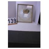 Vintage Picture Of Baby W/ Christening Gown -