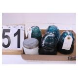 Blue Insulators - Old Watkins Jar