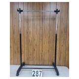 Adjustable Plastic & Metal Clothes Rack