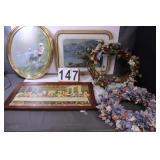 2 Wreaths - Fishing Picture - Lords Supper -