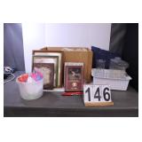 Box W/ Pictures - Sani Wipes - Pillow - Vase -