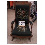 Vintage Needle Point Rocker