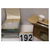 2 Snack Set ~ 8 Milk Glass Coffee Cups