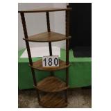 5 Tier Wooden Corner Shelf 59.25'T X 15.5'W