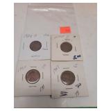 1934 P Penny ~ 1957 D Penny ~ 1950 D Penny ~