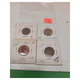 4 Pennies 1935 P ~ 1941 S ~ 1949 P ~ 1960 D