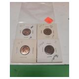 4 Pennies 1944 ~ 1944 P ~ 1946 P ~ 1971 S