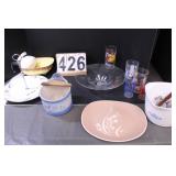 Salt Box - Corning Ware Pan - Lenox Tray - Bowl -