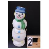 Lighted Snowman Blow Mold 19.5'T (Needs Bulb)