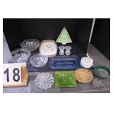 3 Glass Bowls ~ Last Supper Tray ~ Trinket Box ~