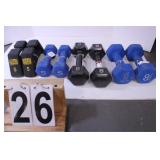 Hand Weights 2 Sets of 8 & 2 Sets of 5