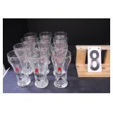 11 Michelob & 1 Coors Glasses