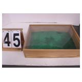 Wooden Display Case 3.5'T X 14.5'L X 11.25'D
