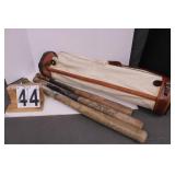 3 Baseball Bats & 1 Golf Club Bag