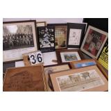 Group of Pictures Includes Babe Ruth Picture
