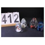 Glass Paper Weights 4 Eggs