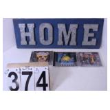 Wood Home Sign 7.75' T X 21.5' L - 3 CD'S