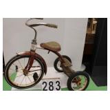 Vintage Tri-Cycle One of Rear Tires is Bent
