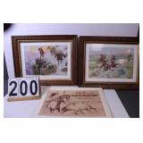 Set Of 4 'Charles Russell Western Pictures -