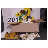 Box W/ Bull Dozer - Manicure Set - Wall Art -