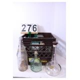 Crate Of Vintage Bottles Includes Mr Pibb Quart