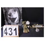 Glass Picture Frame - Door Locks W/ Glass Knobs