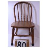 Vintage Child's Wood Bent Back Chair