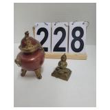 India Figure (?Silva) ~ India Bronze Incents