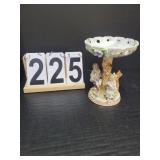 1800's Figural Compote Figural Dresden Style