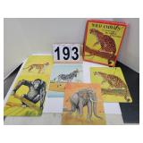 1941 Wild Animals 6 interlocking Jig Puzzle