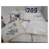 Stack of Linens ~ Table Runner ~ Table Cloth 46 X
