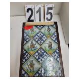 Antique Dutch Tiles Framed
