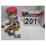 Wooden Blocks ~ 2018 Menard's Semi Truck