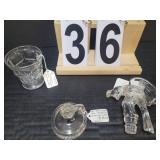 Cambridge Blue Jay Peg Stopper ~ Mini Glass Candle