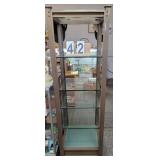 Metal and Glass Display Shelf 65 X 20 X 17