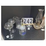Kerosene Lamp ~ Signed Latique Ring or Pin Holder