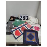 Doll Quilt ~ Needle Point ~ Napkins ~ Pillow