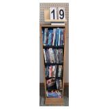 Shelf and Contents of DVD'S ~ VHS (Some Disney VHS