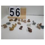 19 Small Wade Animal Figures (Whimsies)