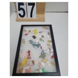Cracker Jack Toys in Display Case