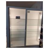 Lockable Lighted Display Case 84 X 72 X 24