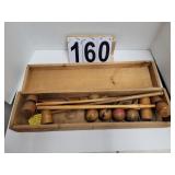 Croquet Set in Wooden Box