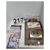 Quilting Books ~ Wooden Serving Tray ~ Chocolate