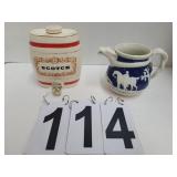 Jasperware Dragon Pitcher ~ Scotch Barrel
