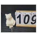Carver White Marble Bear w/ Accordion (USSR)