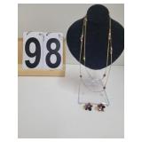 Gold Tone Necklaces ~ Earrings