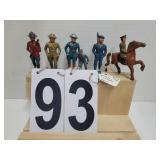 Group of Metal Toy Figures ~ Soldiers ~ Mountie ~