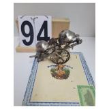 Old Duel Wheel NN Hill Americana Bell Push Toy