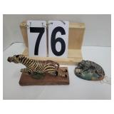 Toy Zebra Circa 1880  ~ Victorian Hyena Figure